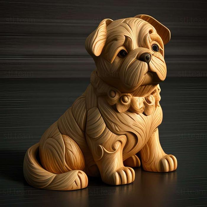 3D model Russian toy dog (STL)